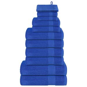 vidaXL Set di asciugamani 12 pezzi FROGN Blu 360 g/m&sup2;