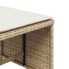 vidaXL Set da Pranzo da Giardino 5 pz con Cuscini Beige in Polyrattan