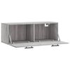 vidaXL Mobile a Parete Grigio Sonoma 100x36,5x35 cm Legno Multistrato