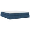 vidaXL Letto con contenitore e materasso Blu 160 x 200 cm Poliestere