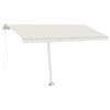 vidaXL Tenda Sole Retrattile Manuale Autoportante 400x300 cm Antracite