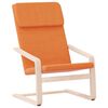 vidaXL Sedia Relax Giallo Scuro in Tessuto
