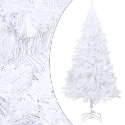 vidaXL Albero di Natale Preilluminato con Palline Bianco 120 cm PVC