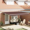 vidaXL Tenda Sole Retrattile Manuale 450x300 cm Marrone