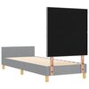 vidaXL Struttura del letto Grigio chiaro 80 x 200 cm Tessuto