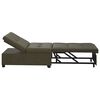 vidaXL Divano letto Verde militare 194 x 67 x 82 cm Tessuto Huahua