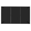 vidaXL Tavolo da Giardino Piano in Vetro Nero 150x90x75 cm Polyrattan