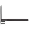 vidaXL Mensola Flottante Invisibile 4 pcs Nero 6 x 11 x 6,5 cm