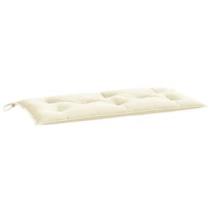 vidaXL Cuscino per Panca Bianco Crema 100x50x7 cm in Tessuto Oxford