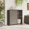 vidaXL Armadio con lo scaffale Grigio 100 x 36 x 102 cm Rattan
