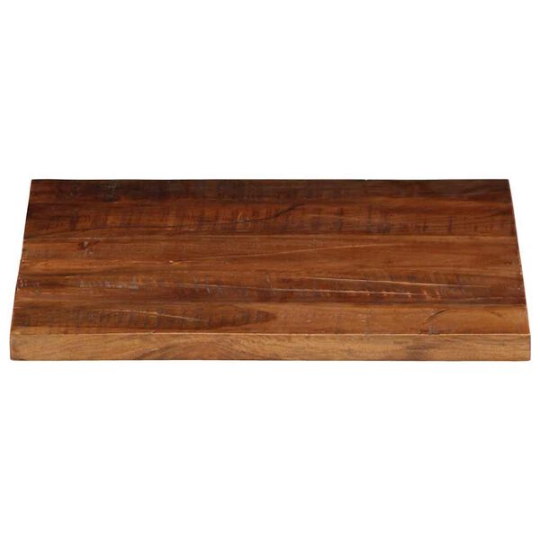 vidaXL Piano Tavolo 50x50x2,5 cm Quadrato Legno Massello di Recupero