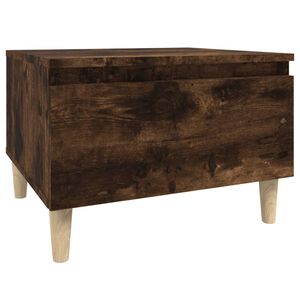 vidaXL Tavolino da Salotto Rovere Fumo 50x46x35cm in Legno Multistrato
