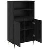 vidaXL Credenza Nero 60 x 36 x 110 cm Legno multistrato