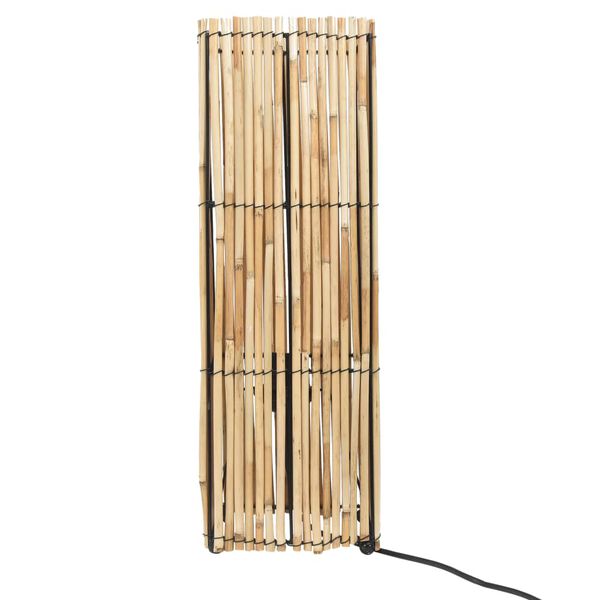 vidaXL Lampada da Pavimento in Canna 60 W 52 cm E27