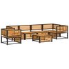 vidaXL Set Divano da Giardino 7 pz con Cuscini Legno Massello Acacia
