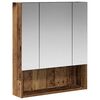 vidaXL Mobiletto per specchio da bagno Legno vecchio 60 x 14.5 x 70 cm