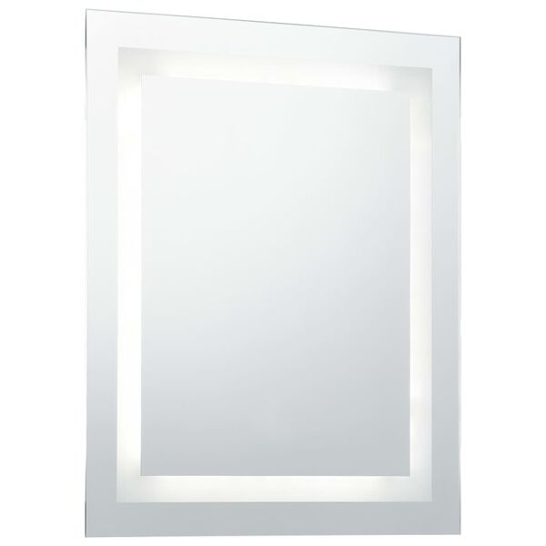 vidaXL Specchio LED da Bagno con Sensore Tattile 50x60 cm
