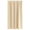 vidaXL Tende Blackout con Anelli 2 pcs Crema 140 x 140 cm Poliestere
