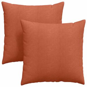 vidaXL Cuscini da Divano 2 pcs Rosso Arancio 80 x 80 cm