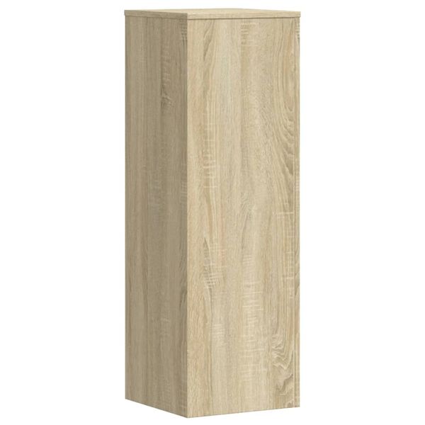 vidaXL Supporto per Piante Rovere Sonoma 33x33x100cm Legno Multistrato