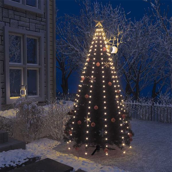 vidaXL Rete di Luci per Albero di Natale con 250 LED 250 cm