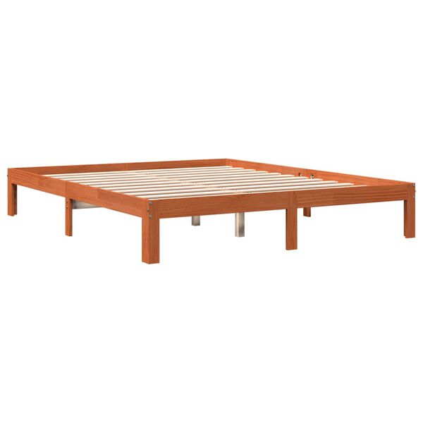 vidaXL Letto senza Materasso Marrone Cera 180x200 cm in Legno di Pino