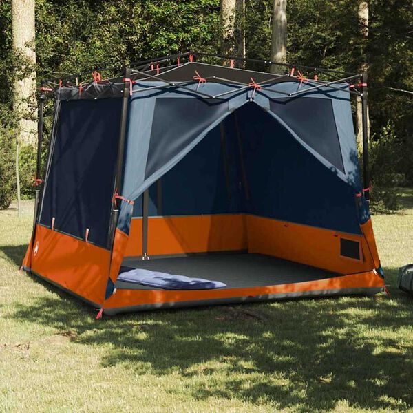 vidaXL Tenda interna Grigio e arancione 291 x 291 x 240 cm taffet&agrave;