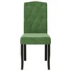 vidaXL Sedie da Pranzo 4 pz Verde Scuro in Velluto