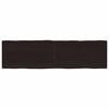 vidaXL Piano Tavolo Marrone Scuro 180x50x(2-6)cm Rovere Non Trattato