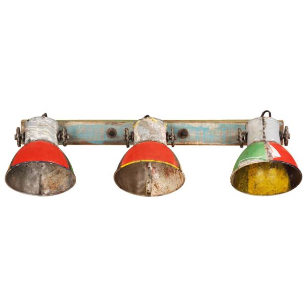 vidaXL Lampada da Parete Industriale Multicolore 65x25 cm E27