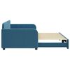 vidaXL Divano Letto con Letto Estraibile Blu 90x200 cm in Velluto
