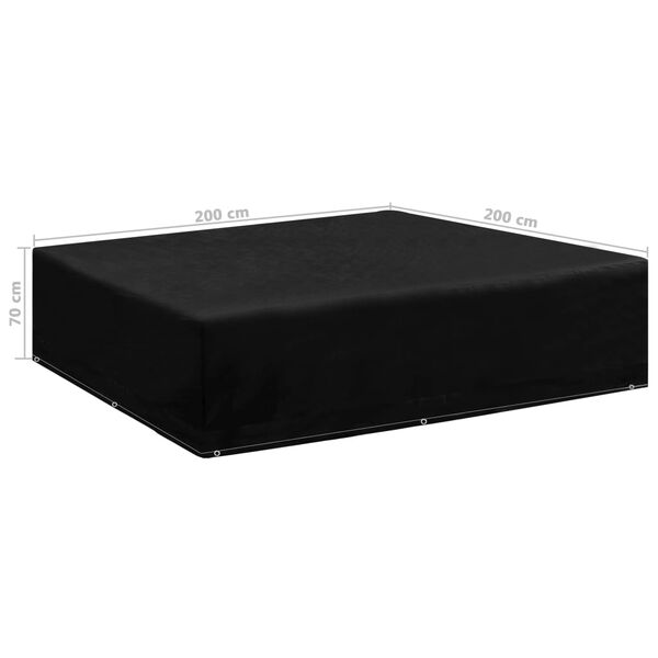 vidaXL Copertura per Mobili da Giardino con 8 Occhielli 200x200x70 cm