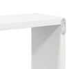vidaXL Mensole Cubo 6pz Bianco Rovere Sonoma 80x15x26,5cm Multistrato