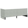 vidaXL Struttura Letto Angolare con Materasso 2 pcs Grigio chiaro