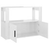 vidaXL Credenza Bianco Lucido 80x30x60 cm in Legno Multistrato