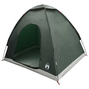 vidaXL Tenda da campeggio 2 persona Verde militare