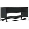 vidaXL Mobile Porta TV Nero 91x40x46 cm in Truciolato e Metallo