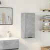 vidaXL Mobile da Bagno a Parete Grigio Cemento 32x20x67 cm