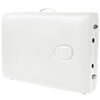 vidaXL Lettino da Massaggio Pieghevole 2 Zone Spessore 10 cm Bianco