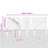 vidaXL Palo della recinzione Grigio 100 x 0,4 m (rete da 25 mm)
