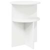 vidaXL Tavolo laterale Bianco &Oslash; 39,5 x 55 cm Legno ingegnerizzato