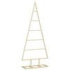 vidaXL Albero di Natale in metallo Oro 90 cm