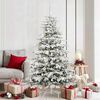 vidaXL Albero di Natale Artificiale con Rami Pieghevoli Bianco 180 cm