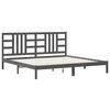 vidaXL Giroletto Grigio in Legno Massello 200x200 cm