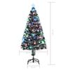 vidaXL Albero di Natale Preilluminato con Supporto e LED 120 cm Fibra Ottica