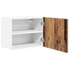 vidaXL Armadio pensile 2 pcs Legno Antico e Bianco 50 x 31 x 40 cm