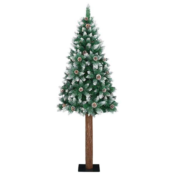 vidaXL Albero di Natale snodato con 300 LED con supporto Verde 180 cm