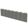 vidaXL Gabbione in Acciaio Zincato 450x30x100 cm