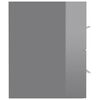 vidaXL Set Mobili da Bagno 2 pz Grigio Lucido in Legno Multistrato