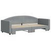 vidaXL Divano Letto con Letto Estraibile Grigio Chiaro 80x200 Tessuto
